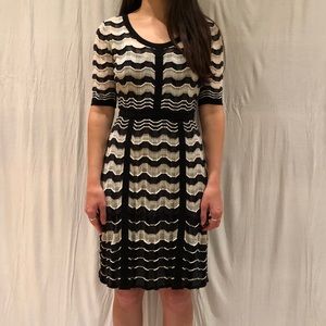 Missoni crochet knit striped dress